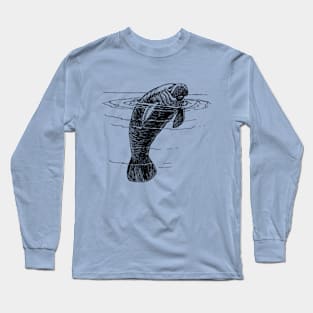 Cute manatee Long Sleeve T-Shirt